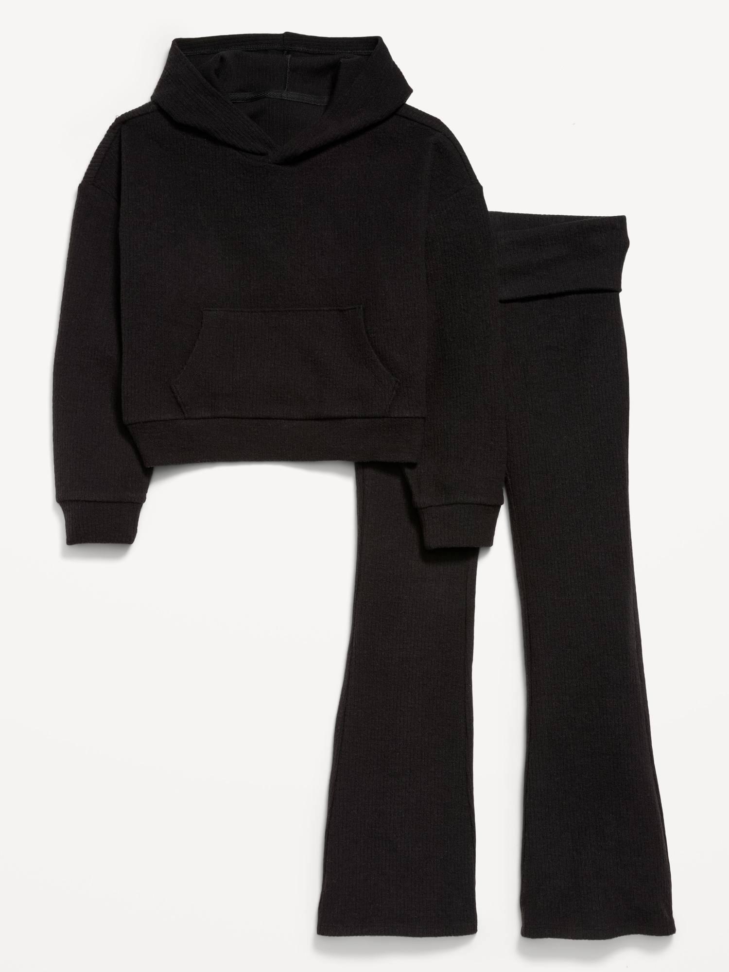 CozePlush Pullover Hoodie and Pants Set for Girls