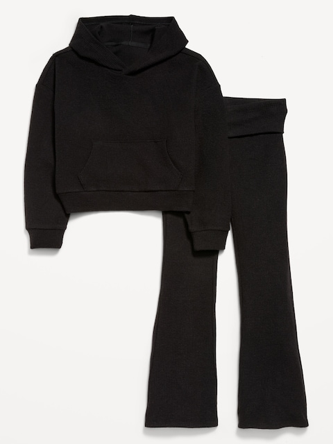 CozePlush Pullover Hoodie and Pants Set for Girls