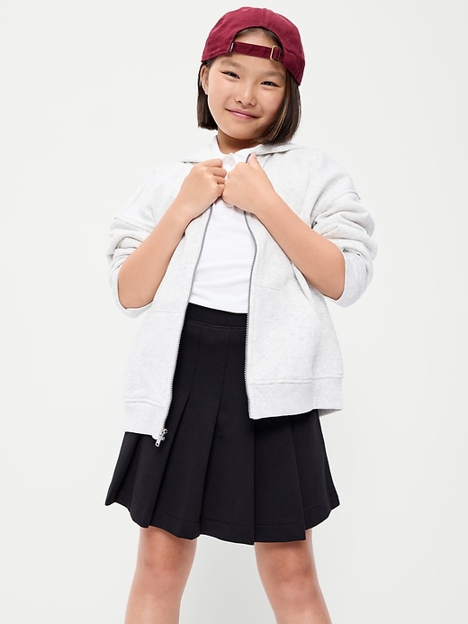 Image number 3 showing, School Uniform Ponte-Knit Pleated Skort for Girls