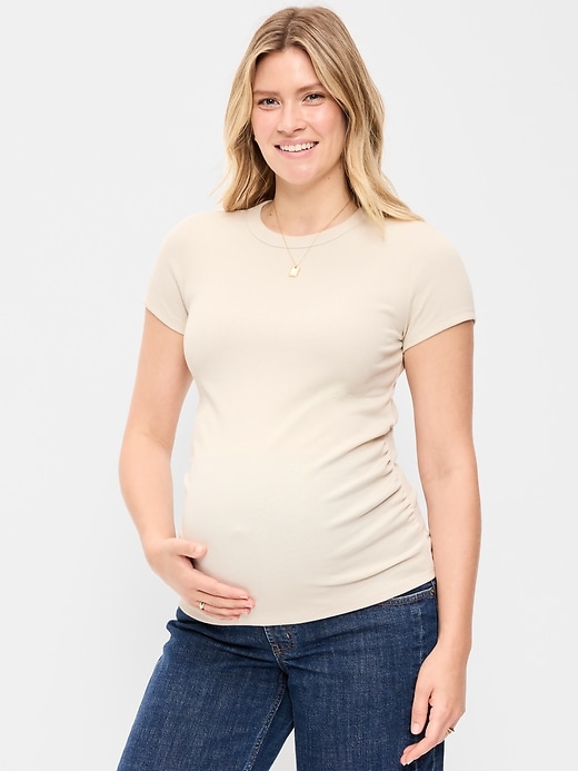 Image number 1 showing, Maternity Snug Short-Sleeve T-Shirt