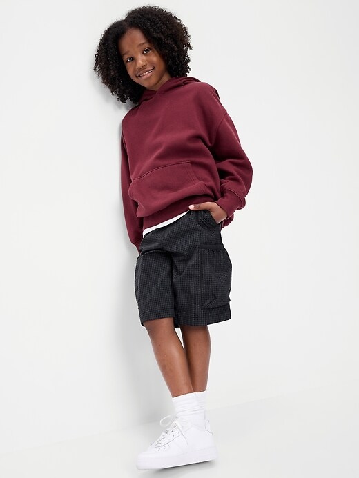 Image number 3 showing, Below Knee Super Baggy Ripstop Cargo Shorts for Boys