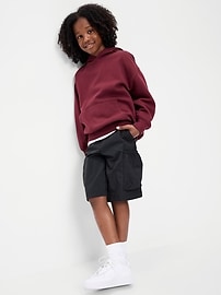 Image number 3 showing, Below Knee Super Baggy Ripstop Cargo Shorts for Boys