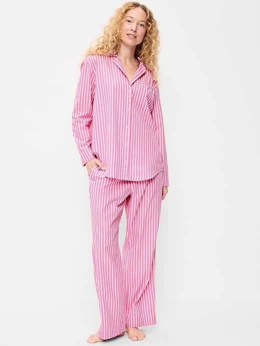 Image number 1 showing, Poplin Pajama Pant Set