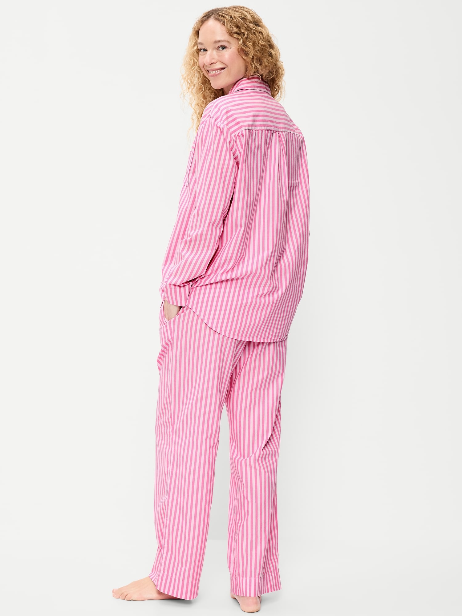Poplin Pajama Pant Set | Old Navy