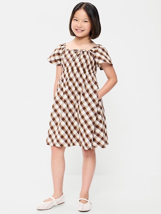 plaid dress short sleeve ASOS Design - Ruched Midi Dress - Women - Polyester - XS