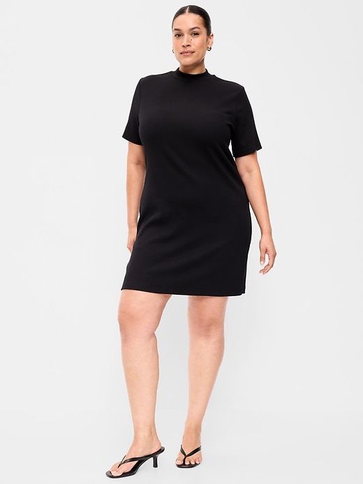 Image number 8 showing, Snug Mock-Neck Bodycon Mini Dress