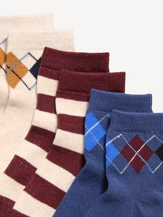 Image number 2 showing, Crew Socks 3-Pack for Toddler & Baby