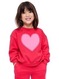 Image number 1 showing, Oversized Long-Sleeve Graphic Sweatshirt for Toddler Girls