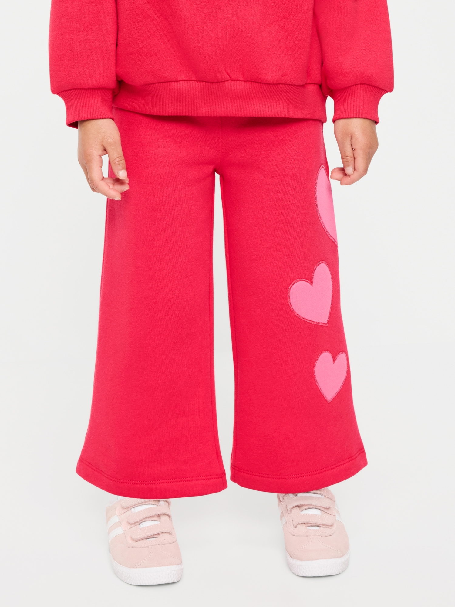 Wide-Leg Graphic Sweatpants for Toddler Girls