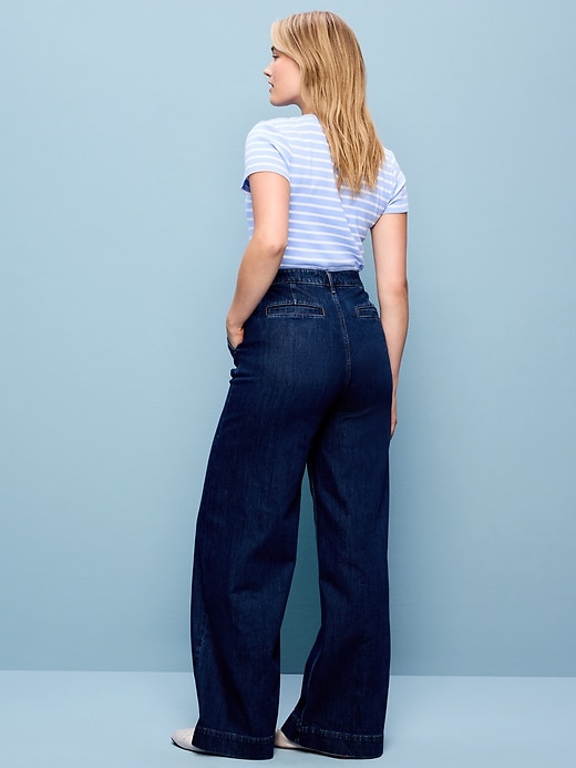 Image number 3 showing, Extra High-Waisted Super Wide-Leg Jeans