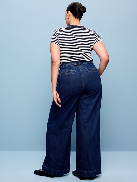 Image number 5 showing, Extra High-Waisted Super Wide-Leg Jeans