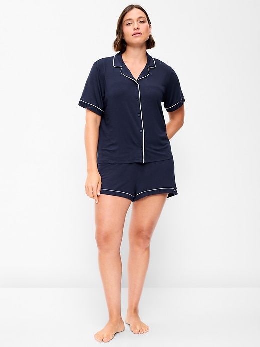 Image number 3 showing, Sunday Sleep Knit Jersey Short Set