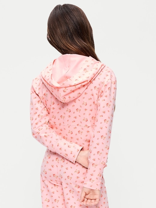 Image number 2 showing, Fitted Cropped 2-Way-Zip Hoodie for Girls