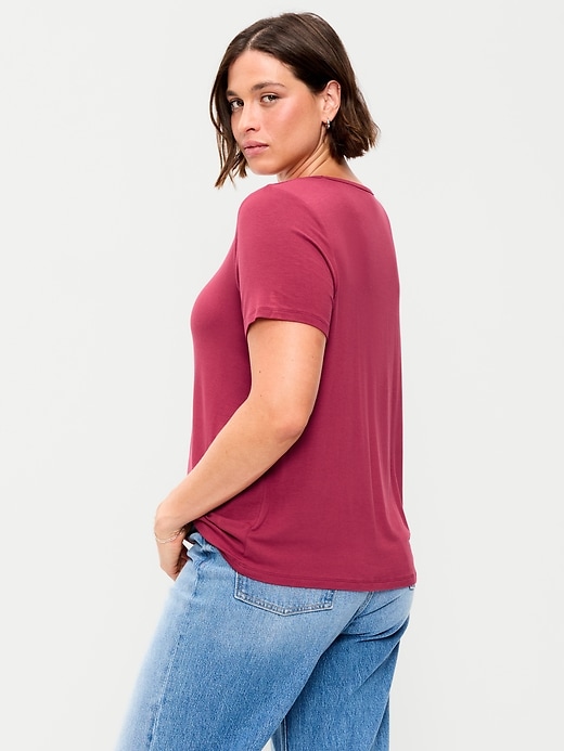 Image number 6 showing, Luxe Crew-Neck T-Shirt