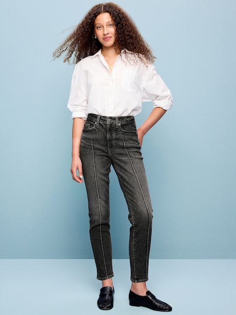 High-Waisted OG Straight Ankle Jeans