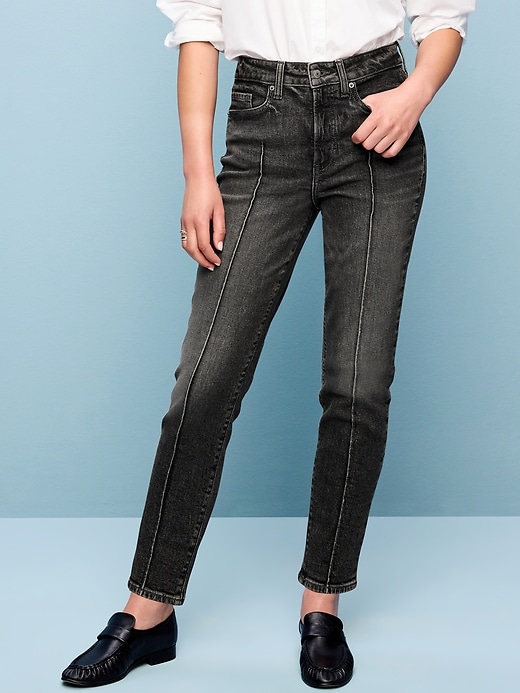 Image number 2 showing, High-Waisted OG Straight Ankle Jeans