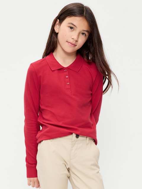 Uniform Pique Polo Shirt for Girls