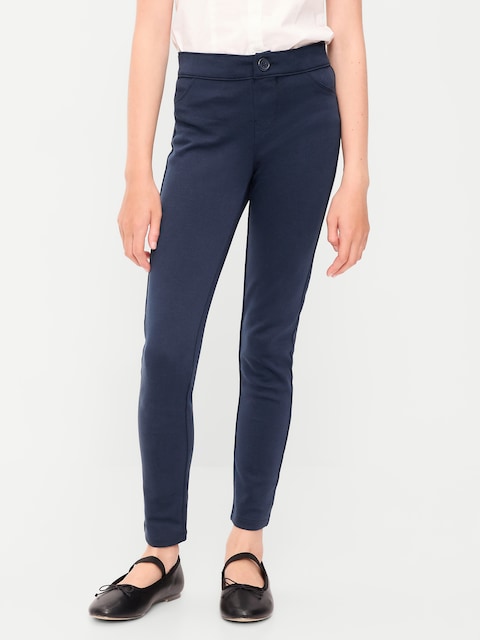 School Uniform Ponte-Knit Jeggings for Girls