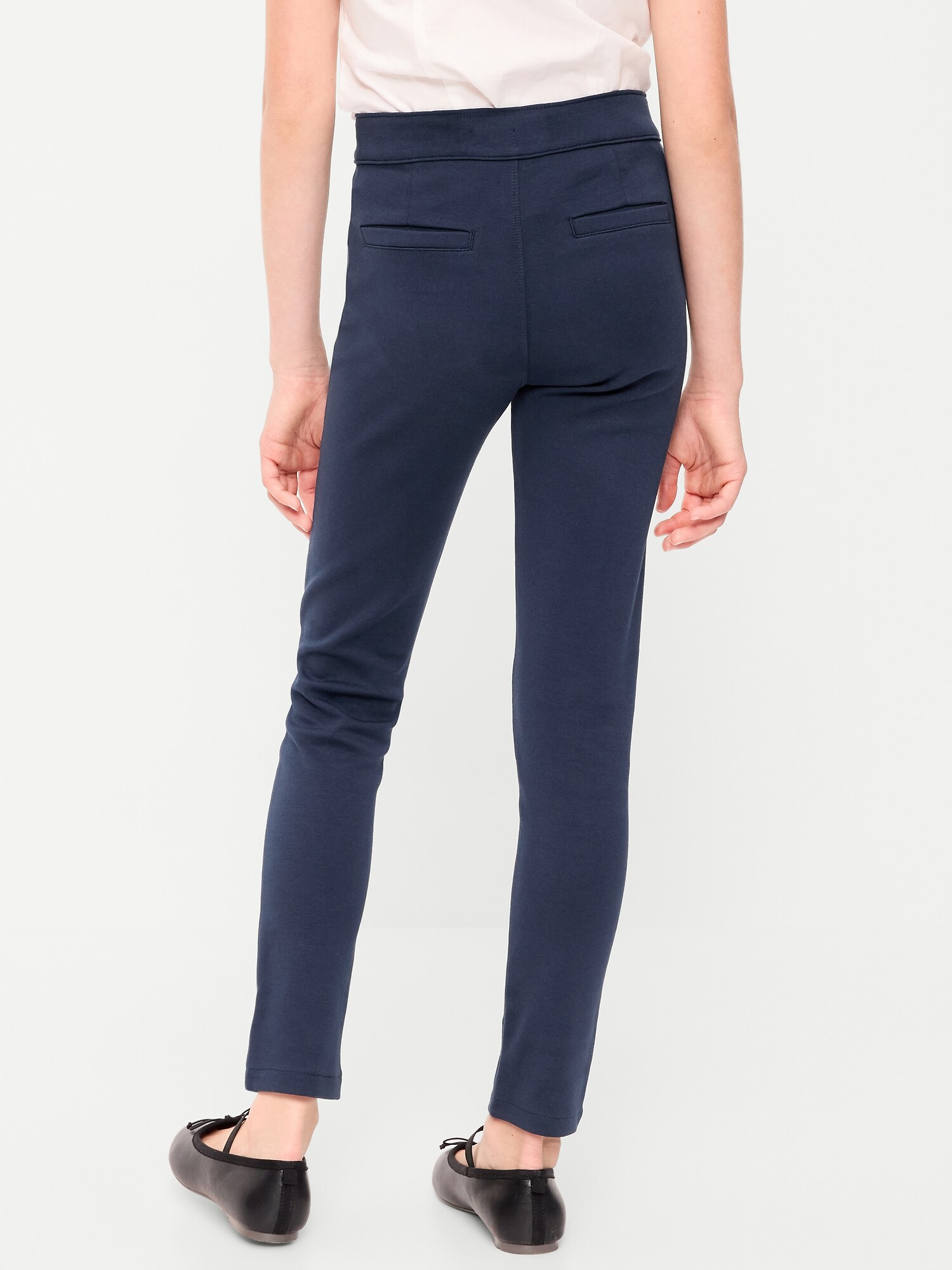 Брюки Old Navy School Uniform Ponte-Knit Jeggings для девочек, цвет: Чернильный синий — фото 2