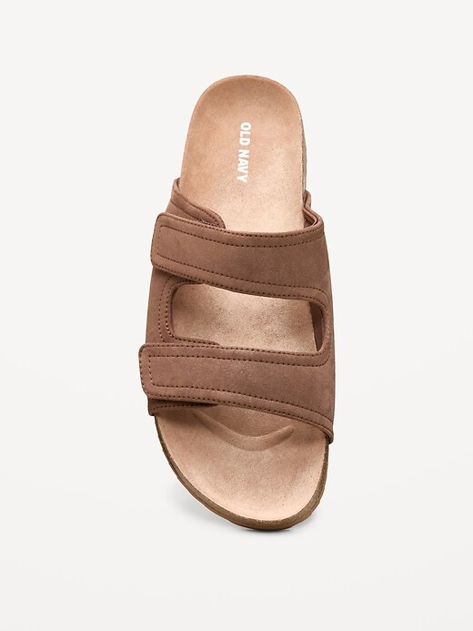 Faux-Suede Double-Strap Slide Sandals for Men | Old Navy