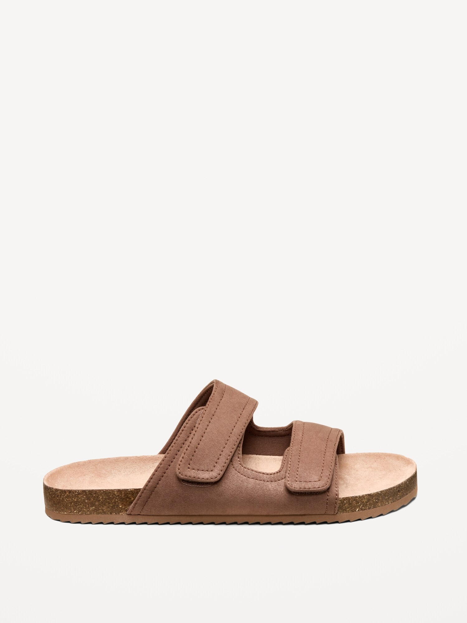 Мужские сандалии Old Navy Faux-Suede Double-Strap Slide Sandals for Men, цвет: Коричневый — фото 3