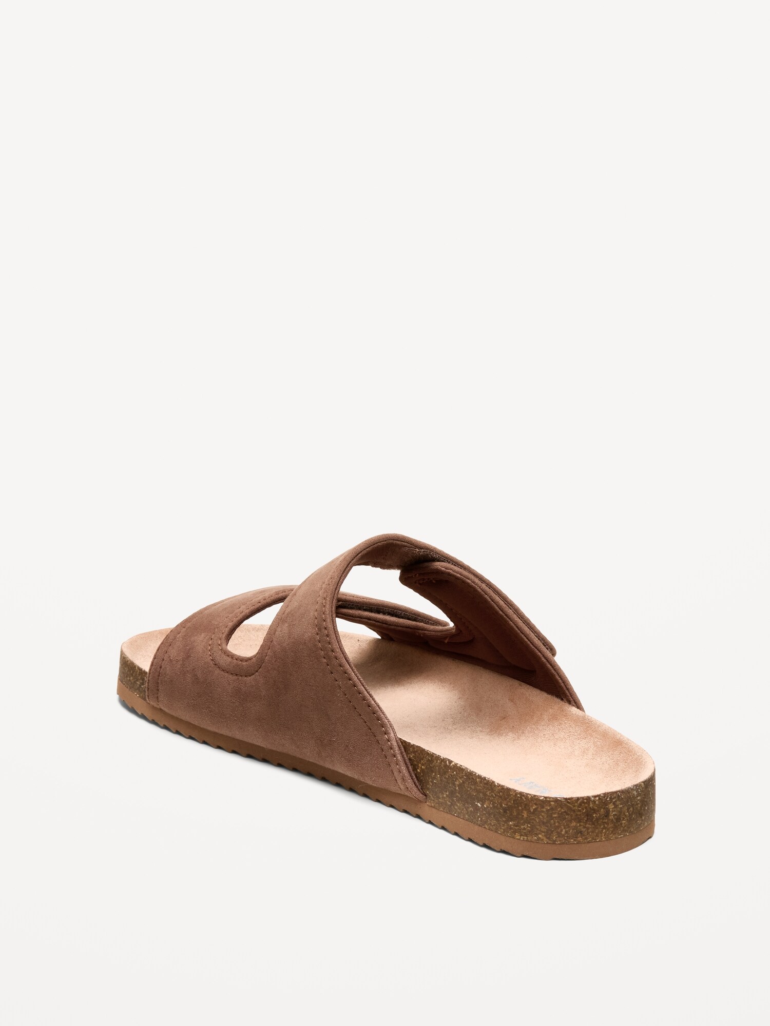 Мужские сандалии Old Navy Faux-Suede Double-Strap Slide Sandals for Men, цвет: Коричневый — фото 4