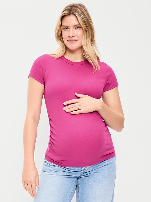 Image number 1 showing, Maternity Snug Short-Sleeve T-Shirt