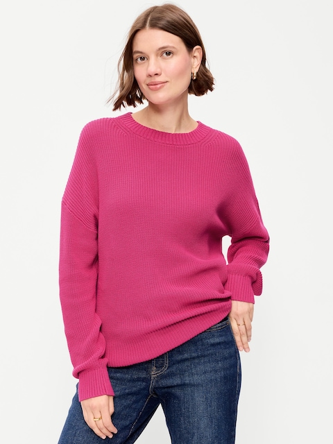 Seaside Cotton Shaker Tunic Sweater