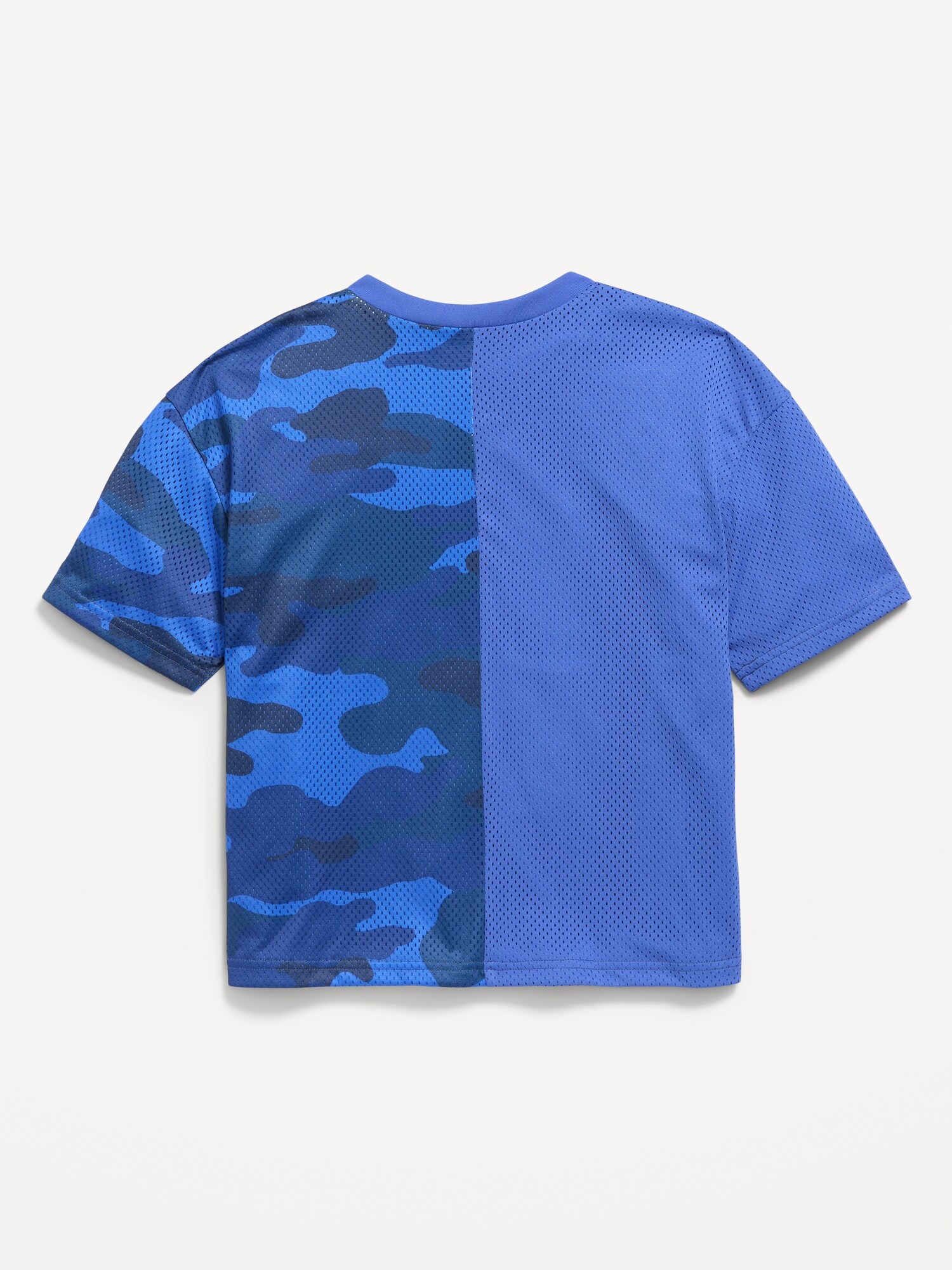 Футболка Old Navy Oversized Mesh Graphic T-Shirt для мальчиков, цвет: Синий — фото 3