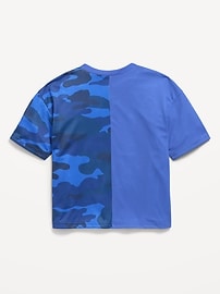 Image number 3 showing, Oversized Mesh Graphic T-Shirt for Boys