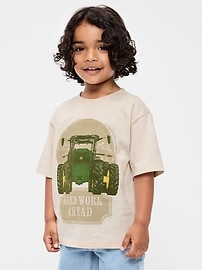 Image number 1 showing, John Deere™ Oversized Unisex T-Shirt for Toddler