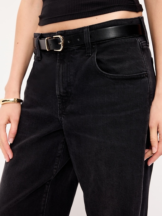 Image number 5 showing, Low-Rise Loose Jeans