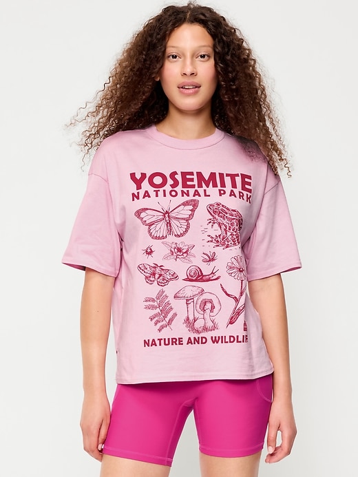 Yosemite National Park Crew-Neck Oversized T-Shirt | Old Navy