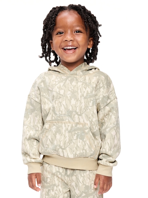 Oversized Boxy Washed Unisex Pullover Hoodie for Toddler