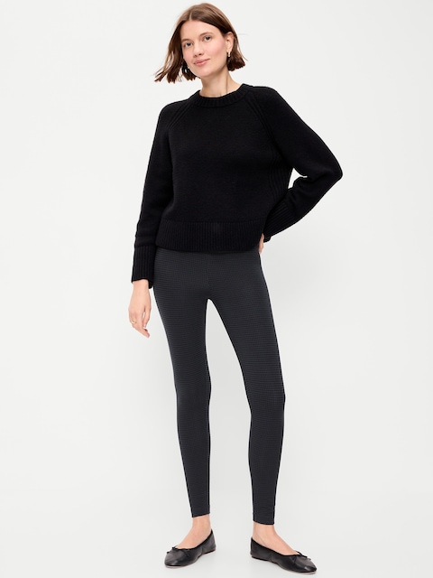 High-Waisted Jersey Fashion Layering Leggings