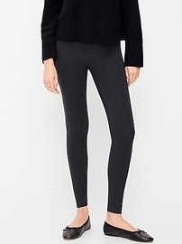 Image number 2 showing, High-Waisted Jersey Fashion Layering Leggings