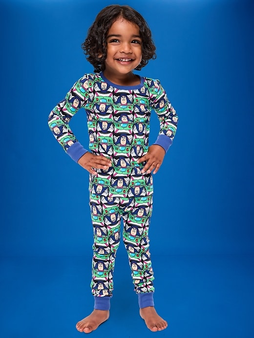 Image number 1 showing, Old Navy x Pixar Toy Story Unisex Graphic Snug-Fit Pajama Set for Toddler & Baby