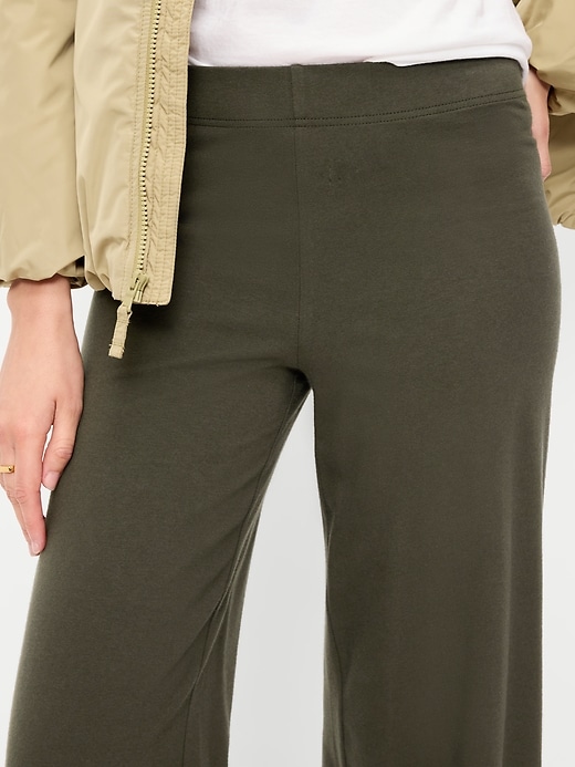 Image number 4 showing, High-Waisted Fashion Wide-Leg Leggings