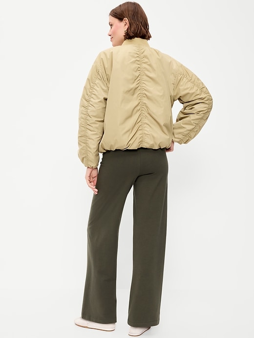 Image number 3 showing, High-Waisted Fashion Wide-Leg Leggings