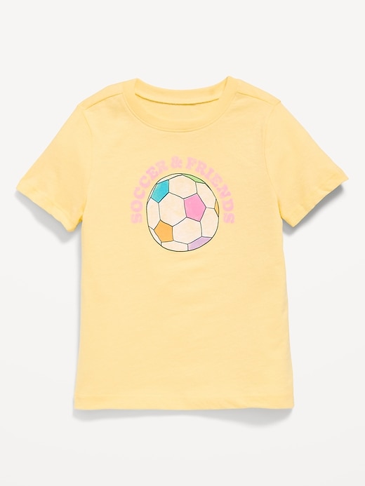 Image number 1 showing, Short-Sleeve Graphic T-Shirt for Toddler Girls