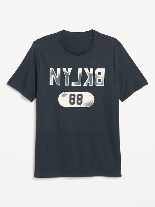 Image number 1 showing, Soft-Washed Crew-Neck Graphic T-Shirt