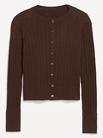 Image number 2 showing, SoSoft Cotton Crew-Neck Cardigan Sweater