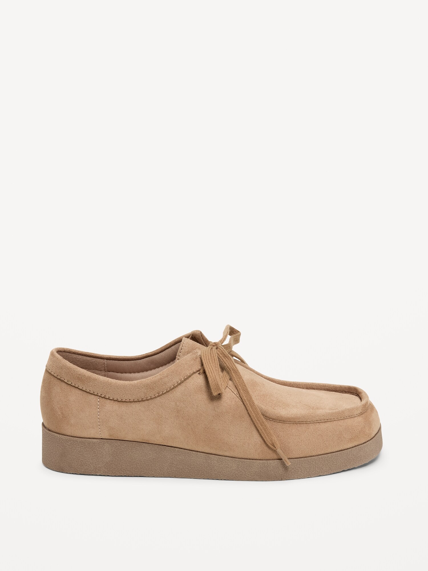 Женские ботинки Old Navy Faux-Suede Lace-Up Derby Boots for Women, цвет: Каштановый — фото 3