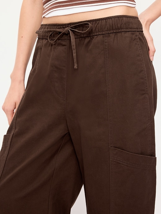 Image number 4 showing, Mid-Rise Pull-On Utility Jeans