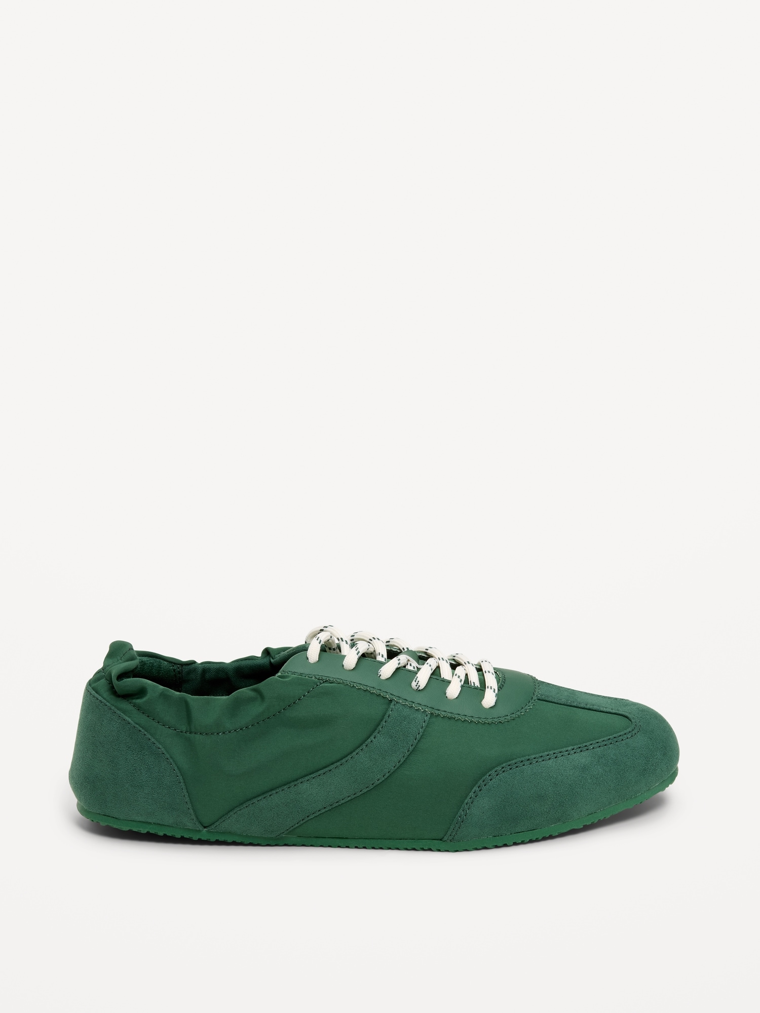Ruched Lace-Up Sneakers for Women