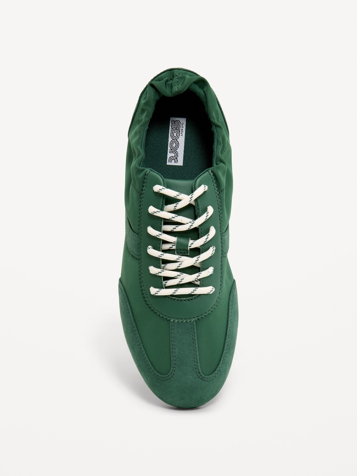 Женские кроссовки Old Navy Ruched Lace-Up Sneakers for Women, цвет: Field Of Greens — фото 3