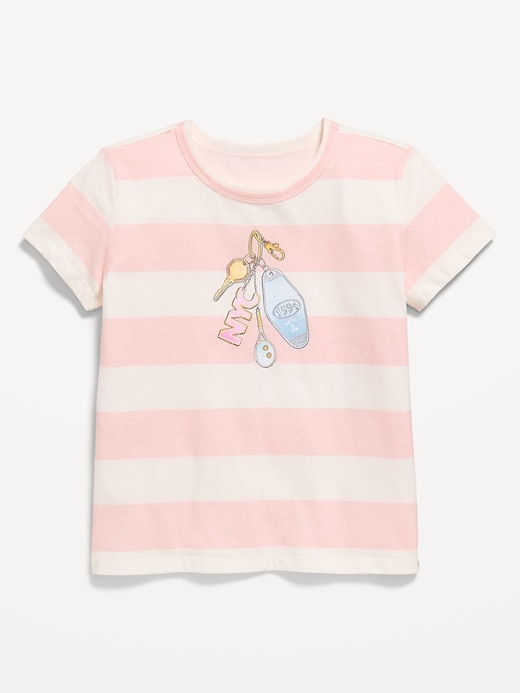 Image number 1 showing, Short-Sleeve Graphic T-Shirt for Girls