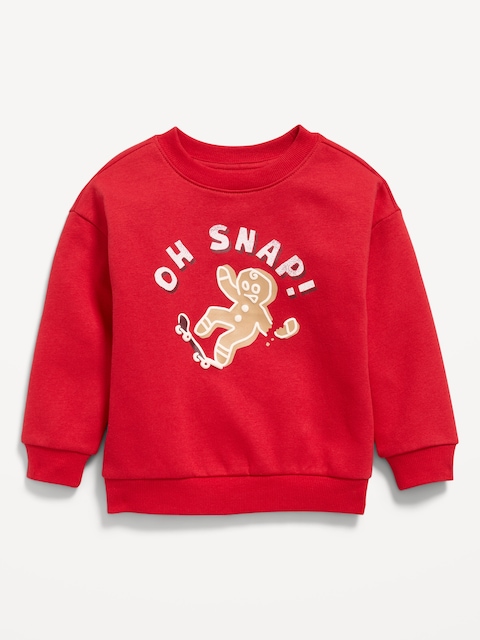 Oversized Long-Sleeve Graphic Sweatshirt for Toddler Boys