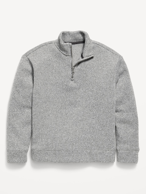 Sweater-Fleece Quarter-Zip for Boys
