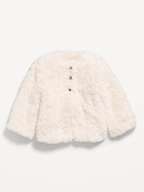 Faux-Fur Jacket for Toddler Girls